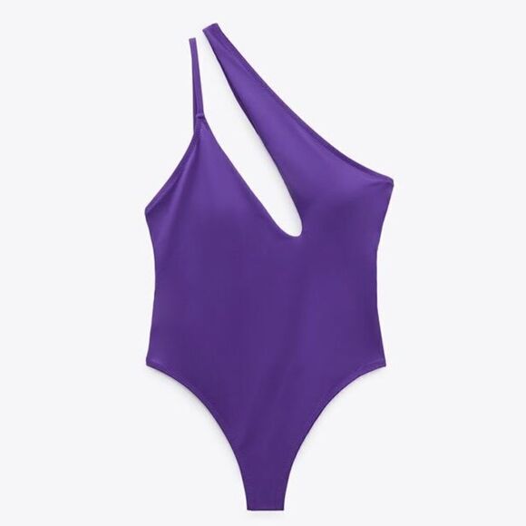 Zara Asymmetric Swimsuit One-Piece - Picture 4 of 6